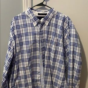 Tommy Hilfiger button down blue/white XL